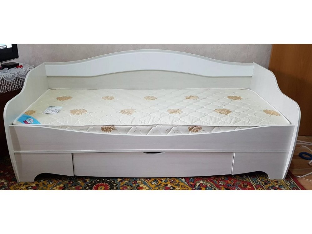 Кровать одинарная с 1 ящиком "Акварель-1" в Верх-Ирмени - verh-irmen.mebel-nsk.ru - фото