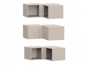 Антресоль (АН50+АН75+планка) Эккервуд (меланж) в Верх-Ирмени - verh-irmen.mebel-nsk.ru | фото