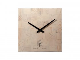 Часы настенные SLT 5196 CHESS WHITE WOOD в Верх-Ирмени - verh-irmen.mebel-nsk.ru | фото