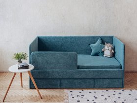 Диван-кровать Happy (бирюзовый) в Верх-Ирмени - verh-irmen.mebel-nsk.ru | фото