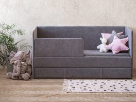 Диван-кровать Happy (темно-серый) в Верх-Ирмени - verh-irmen.mebel-nsk.ru | фото