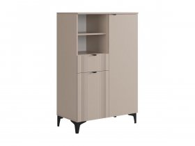 Комод 2 Рич (кашемир/фрапучино матовый/черный) в Верх-Ирмени - verh-irmen.mebel-nsk.ru | фото