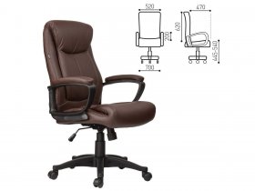 Кресло офисное BRABIX Enter EX-511, коричневое в Верх-Ирмени - verh-irmen.mebel-nsk.ru | фото