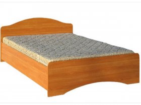 Кровать двуспальная 1,6м-1 (круглая спинка) в Верх-Ирмени - verh-irmen.mebel-nsk.ru | фото