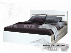 Кровать двуспальная 1,6 м  Наоми КР-11 в Верх-Ирмени - verh-irmen.mebel-nsk.ru | фото
