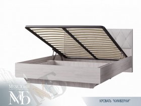 Кровать двуспальная с подъем. мех. 1,6 м  Кимберли КР-13 в Верх-Ирмени - verh-irmen.mebel-nsk.ru | фото