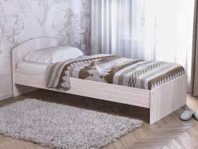 Кровать односпальная 80 с низкой спинкой (ясень шимо светлый) в Верх-Ирмени - verh-irmen.mebel-nsk.ru | фото