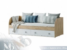Кровать с ящиками Тренд КР-01 в Верх-Ирмени - verh-irmen.mebel-nsk.ru | фото