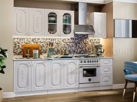 Кухонный гарнитур Лиза-2 (белый) в Верх-Ирмени - verh-irmen.mebel-nsk.ru | фото