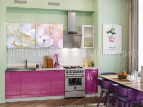 Кухонный гарнитур Вишневый цвет в Верх-Ирмени - verh-irmen.mebel-nsk.ru | фото
