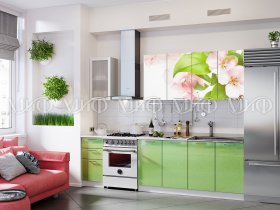 Кухонный гарнитур Яблоневый цвет в Верх-Ирмени - verh-irmen.mebel-nsk.ru | фото