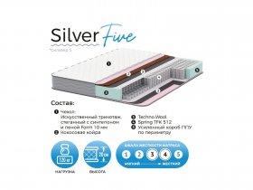Матрас Silver Five в Верх-Ирмени - verh-irmen.mebel-nsk.ru | фото