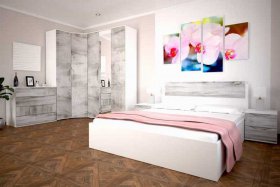 Модульная спальня Сорренто в Верх-Ирмени - verh-irmen.mebel-nsk.ru | фото