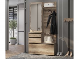 Прихожая ПР-04 Энигма (венге/дуб каньон) в Верх-Ирмени - verh-irmen.mebel-nsk.ru | фото