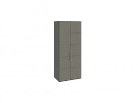 Шкаф для одежды с 2 дверями Наоми (джут/фон серый) СМ-208.07.03 в Верх-Ирмени - verh-irmen.mebel-nsk.ru | фото