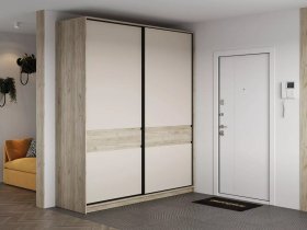 Шкаф-купе Бостон ШК-005 (2.0 м) (дуб крафт серый/кашемир) в Верх-Ирмени - verh-irmen.mebel-nsk.ru | фото